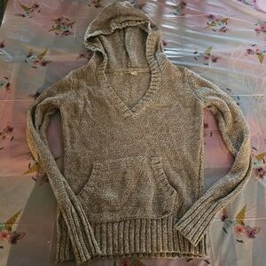 Women's Beige Hooded Sweater